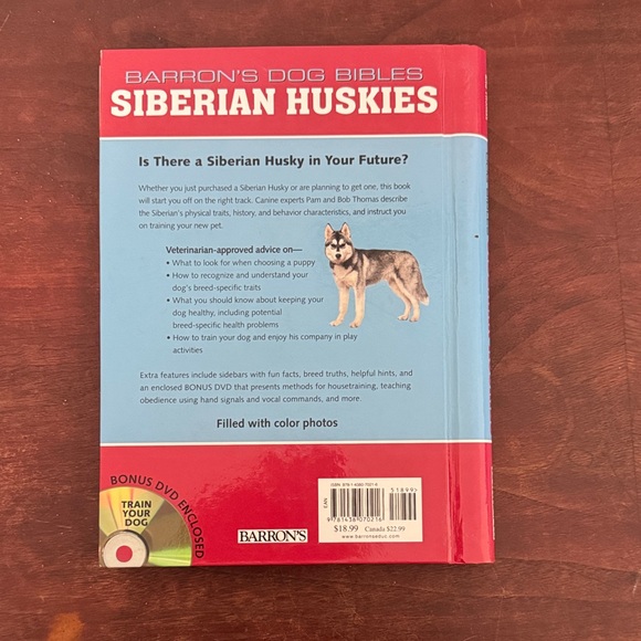 Barron's Siberian Huskies Dog Bible - Red and Blue - Picture 2 of 3